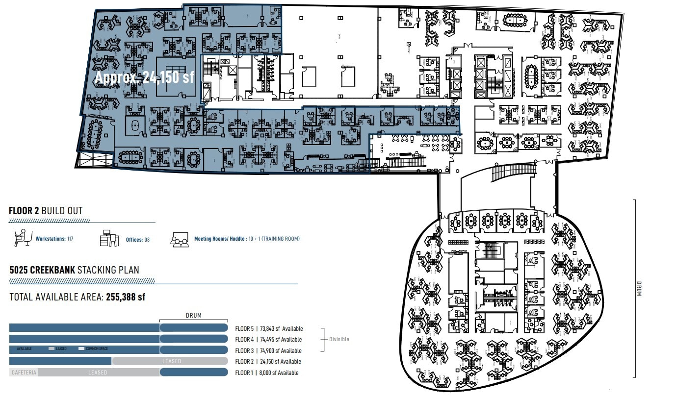 5025 Creekbank Rd, Mississauga, ON à louer Plan d’étage– Image 1 sur 1