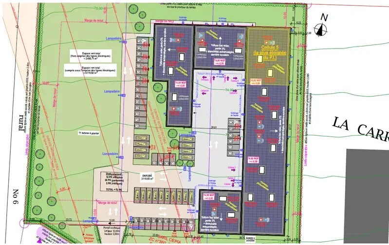 Local d'activités dans Mouen à vendre - Plan de site – Image 2 sur 4