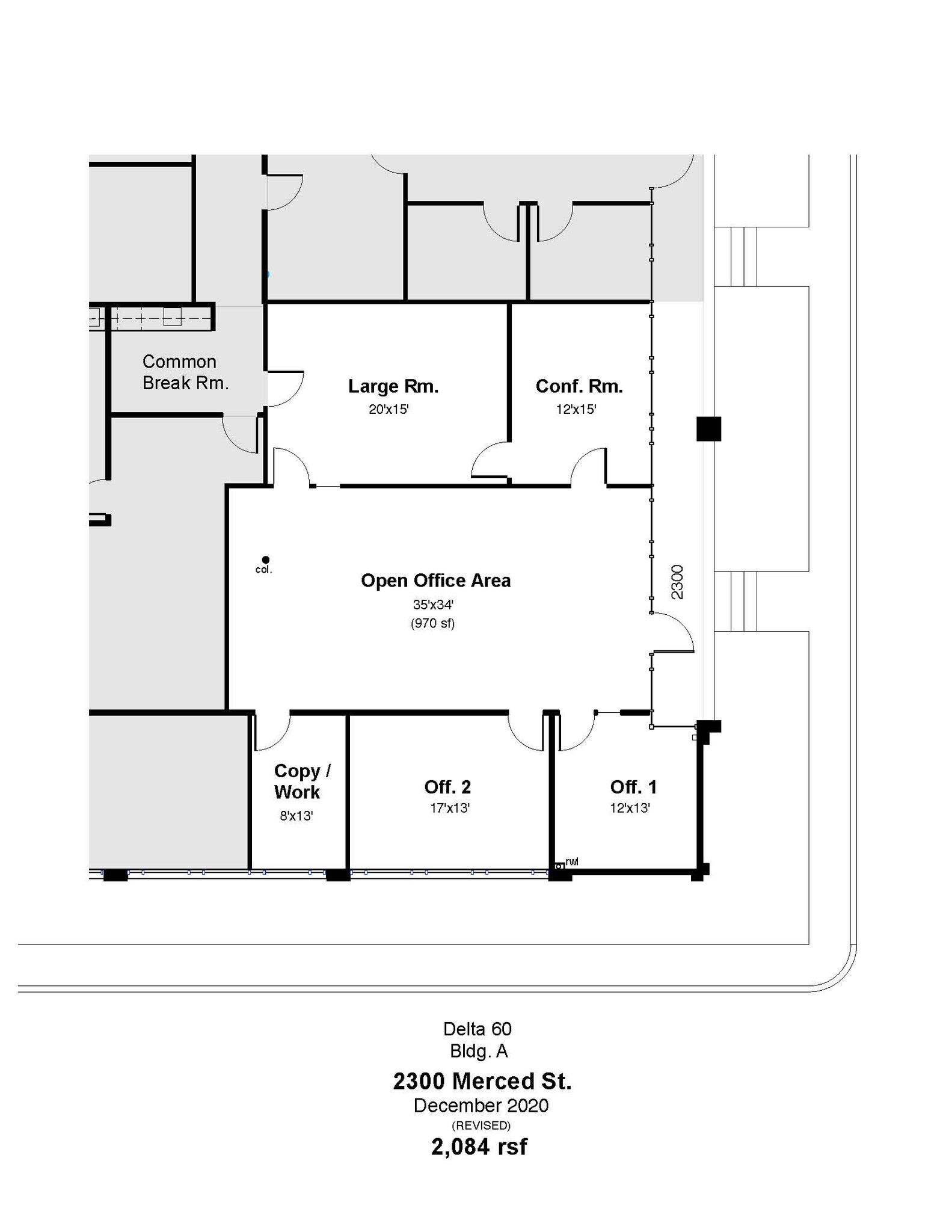 1821-1827 Marina Blvd, San Leandro, CA à louer Plan d’étage– Image 1 sur 1