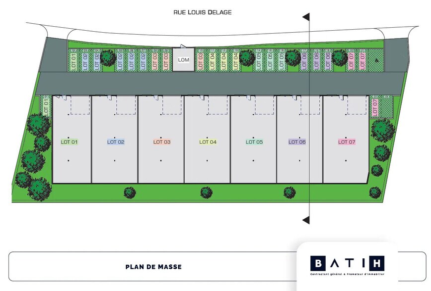 215 Rue Louis Delage, Perpignan à louer - Plan de site – Image 3 sur 3
