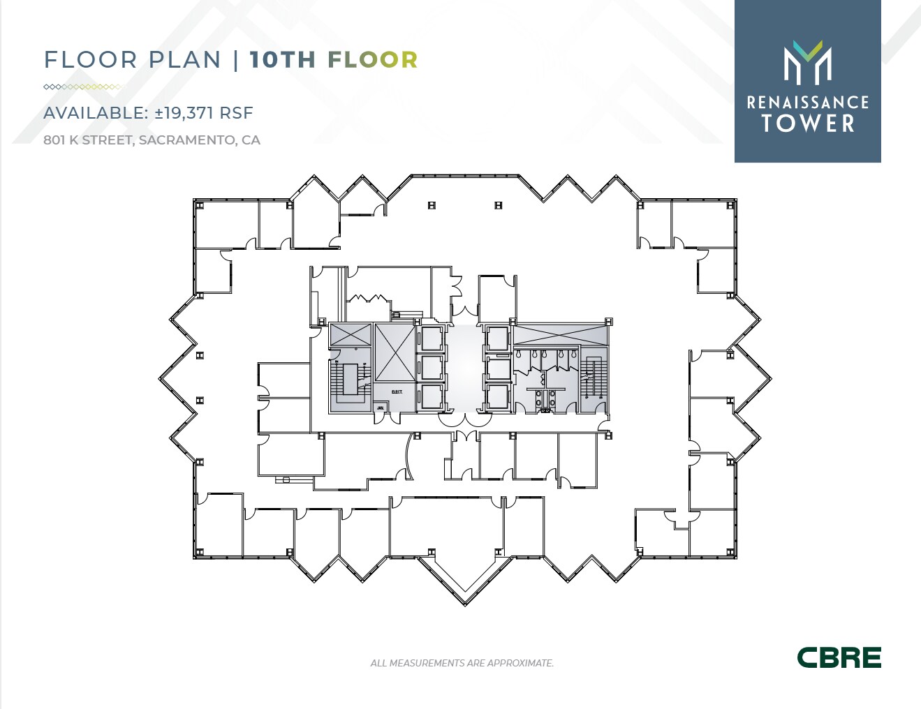 801 K St, Sacramento, CA à louer Plan d’étage– Image 1 sur 1