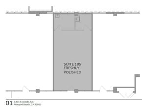 1303 Avocado Ave, Newport Beach, CA à louer Plan d’étage– Image 1 sur 1