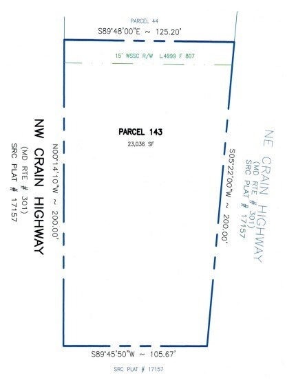 2011 Crain Hwy, Bowie, MD à vendre - Plan cadastral – Image 2 sur 2