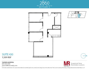 2860 S River Rd, Des Plaines, IL à louer Plan d’étage– Image 1 sur 7