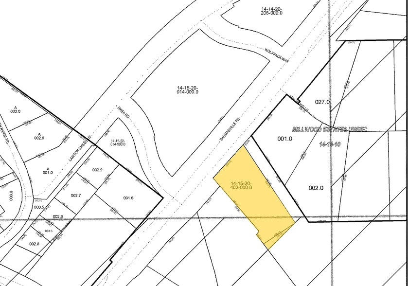 6875 Thomasville Rd, Tallahassee, FL à louer - Plan cadastral – Image 3 sur 8