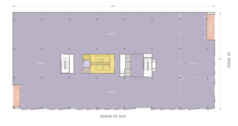 640 S Santa Fe Ave, Los Angeles, CA à louer Plan d’étage– Image 1 sur 1