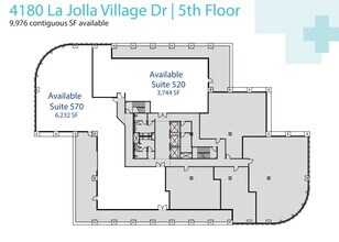 4180 La Jolla Village Dr, La Jolla, CA à louer Plan d’étage– Image 1 sur 1