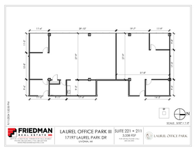 17197 N Laurel Park Dr, Livonia, MI à louer Plan d’étage– Image 2 sur 3