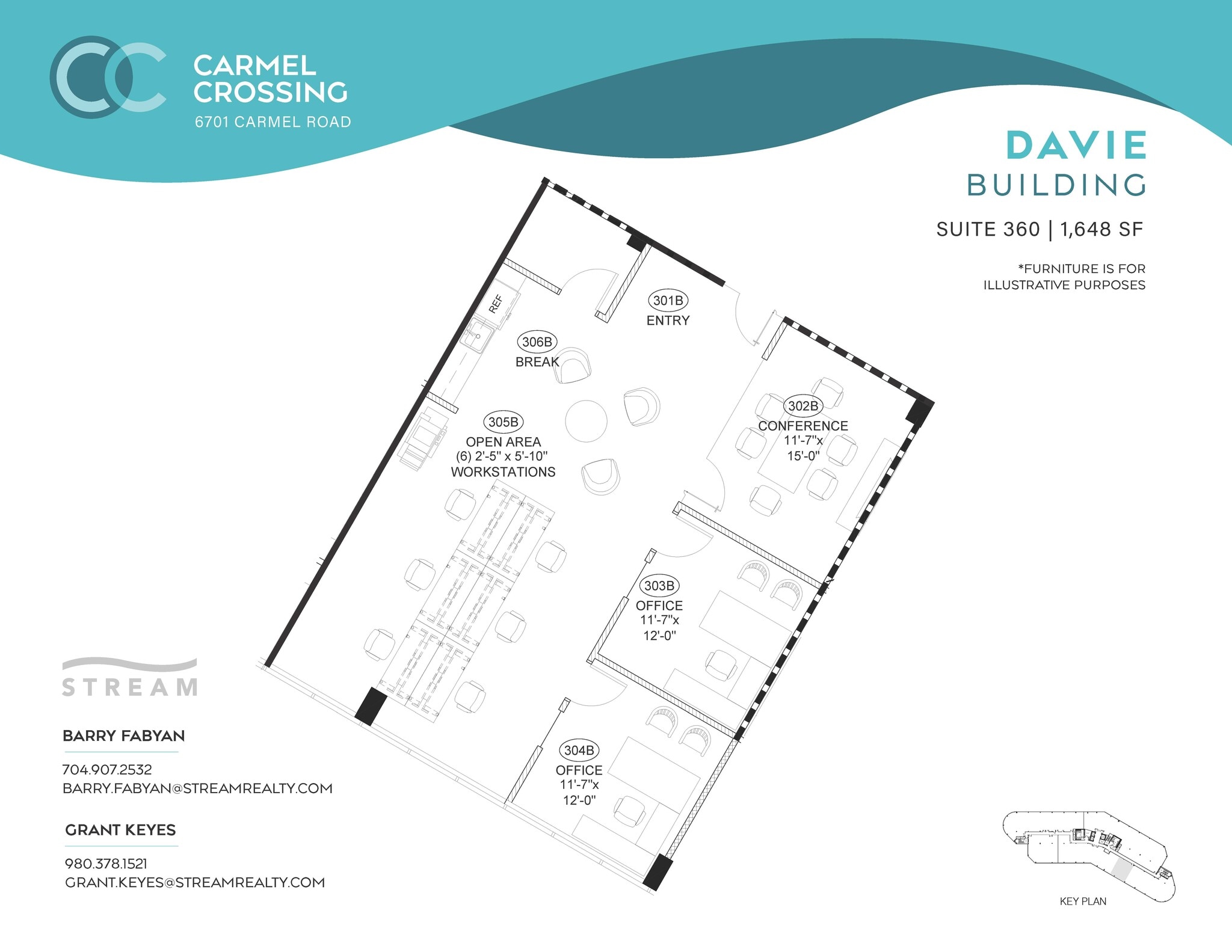 6701 Carmel Rd, Charlotte, NC à louer Plan d’étage– Image 1 sur 1