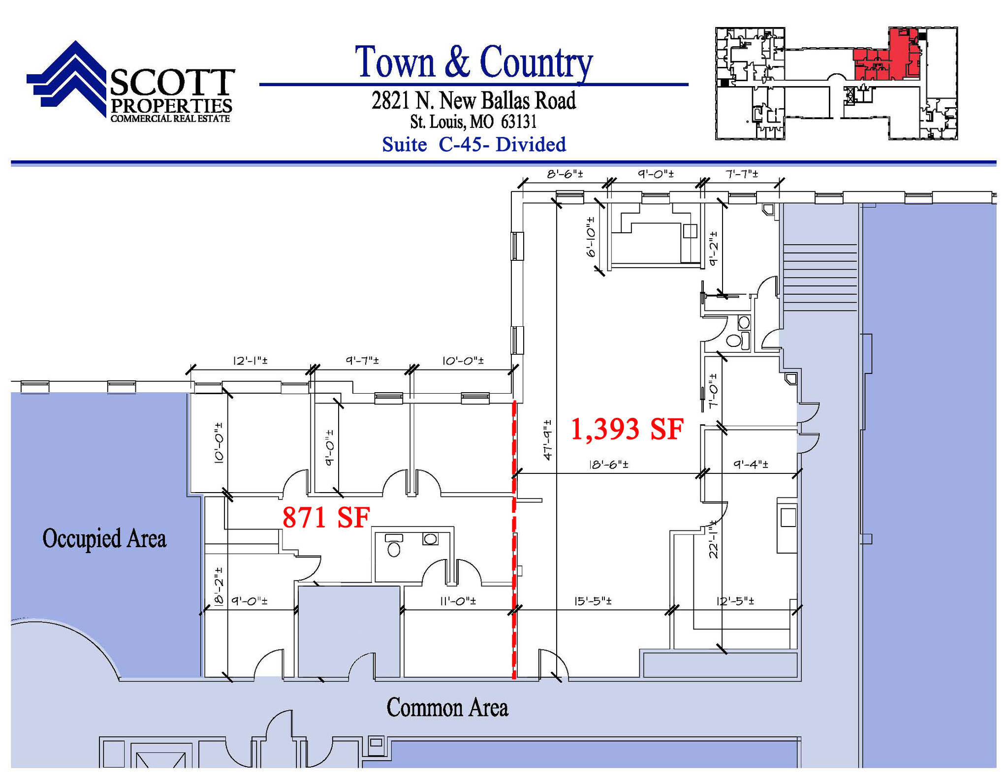 2821 N Ballas Rd, Town And Country, MO à louer Photo de l’immeuble– Image 1 sur 6