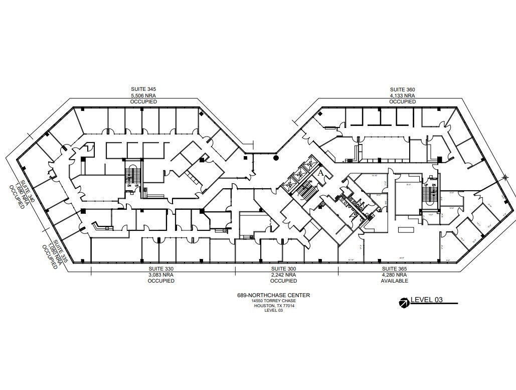 14550 Torrey Chase Blvd, Houston, TX à louer Plan d’étage– Image 1 sur 1