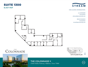 15301 N Dallas Pky, Addison, TX à louer Plan d’étage– Image 1 sur 1