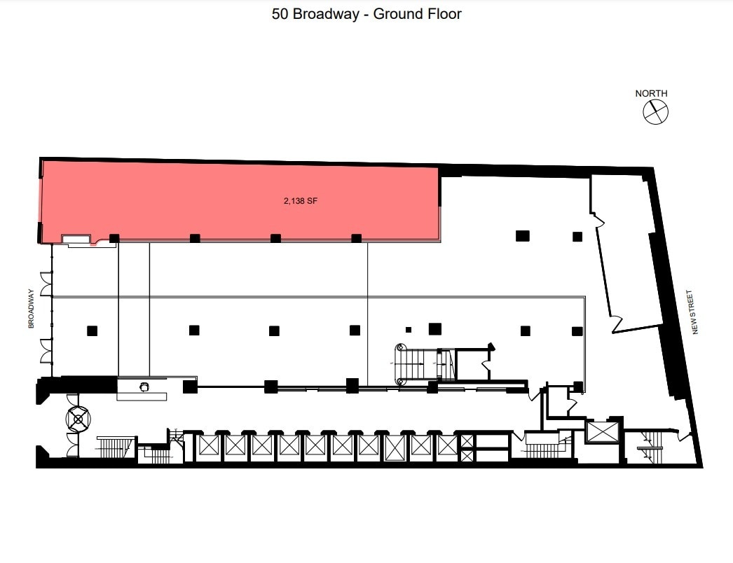 50 Broadway, New York, NY à louer Plan d’étage– Image 1 sur 1
