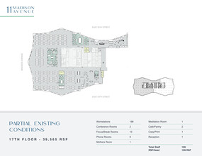 11 Madison Ave, New York, NY à louer Plan d’étage– Image 2 sur 2