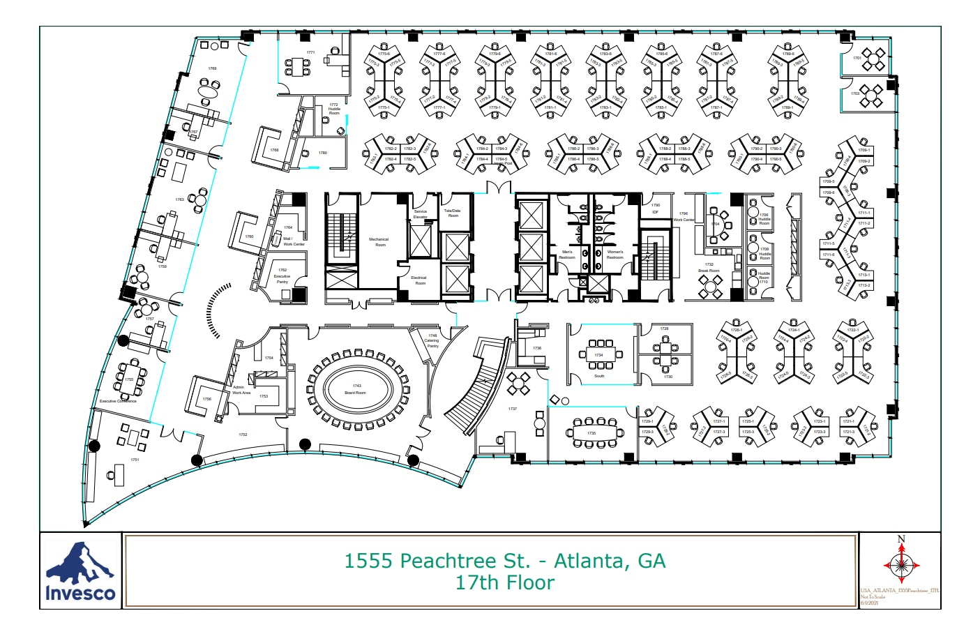 1555 Peachtree St, Atlanta, GA à louer Plan d’étage– Image 1 sur 1