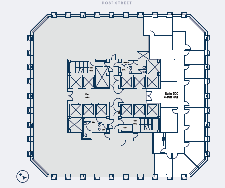 1 Post St, San Francisco, CA à louer Plan d’étage– Image 1 sur 1
