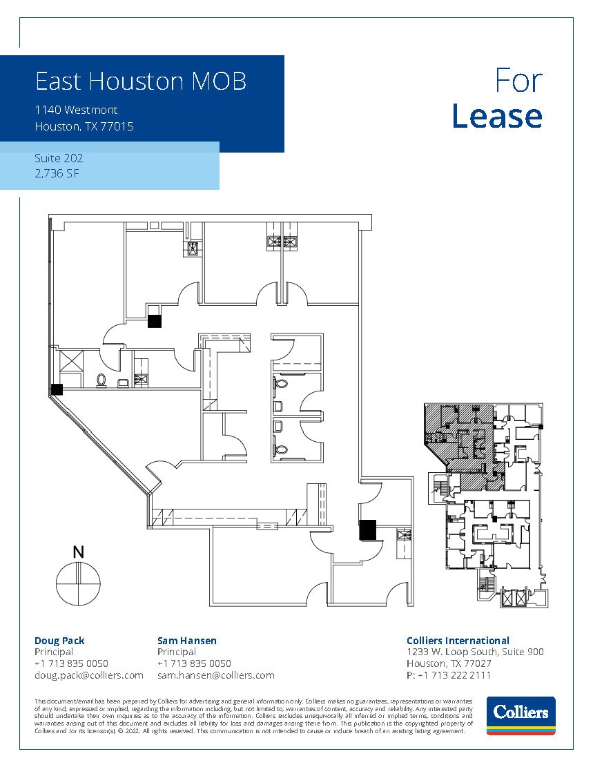 1140 Westmont Dr, Houston, TX à louer Plan d’étage– Image 1 sur 1