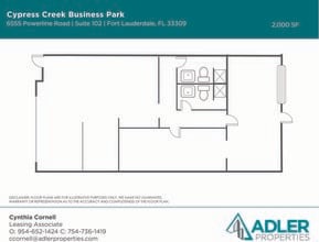 6555 Powerline Rd, Fort Lauderdale, FL à louer Plan d’étage– Image 1 sur 1