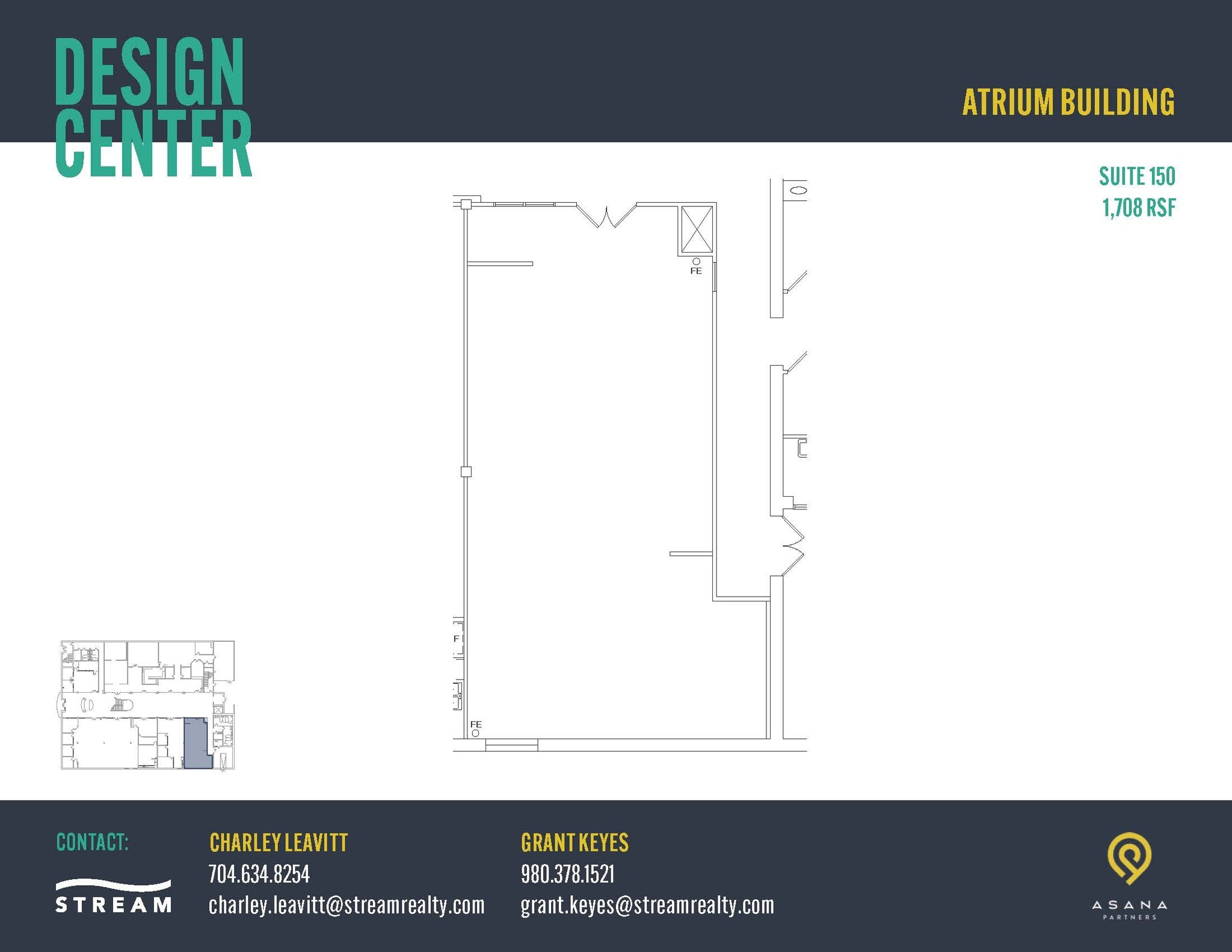 127 W Worthington Ave, Charlotte, NC à louer Plan d’étage– Image 1 sur 1