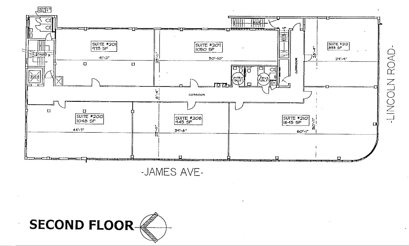 235 Lincoln Rd, Miami Beach, FL à louer Plan d’étage– Image 1 sur 4