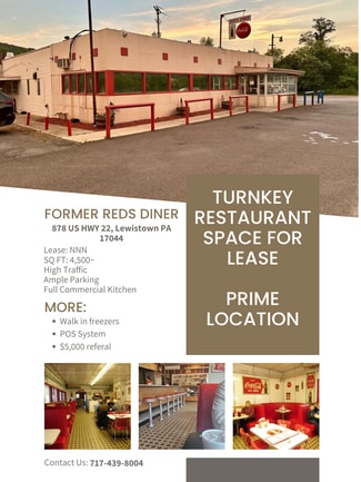 Plus de détails pour 878 US Highway 22 Hwy, Lewistown, PA - Local commercial à louer