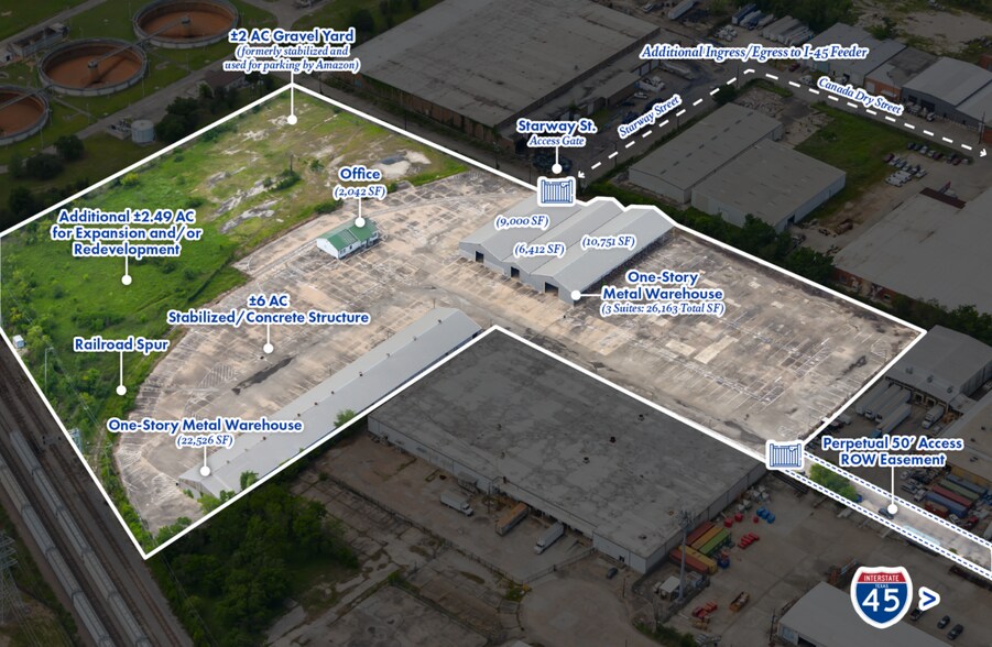 4812 Gulf Fwy, Houston, TX à vendre - Aérien – Image 3 sur 4