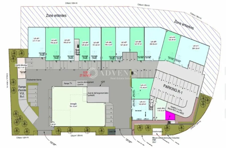 Local d'activités dans Villeneuve-lès-Maguelone à vendre - Plan de site – Image 3 sur 8