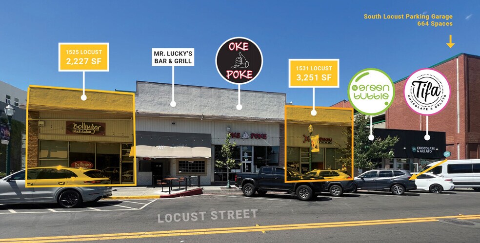 1525-1531 Locust St, Walnut Creek, CA à louer - Photo de l’immeuble – Image 1 sur 1