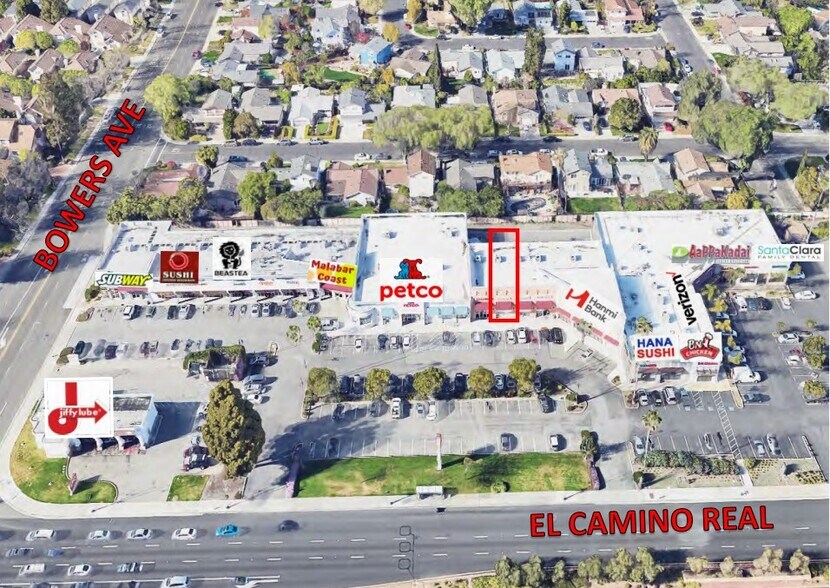 2765-2799 El Camino Real, Santa Clara, CA à louer - Photo de l’immeuble – Image 1 sur 3