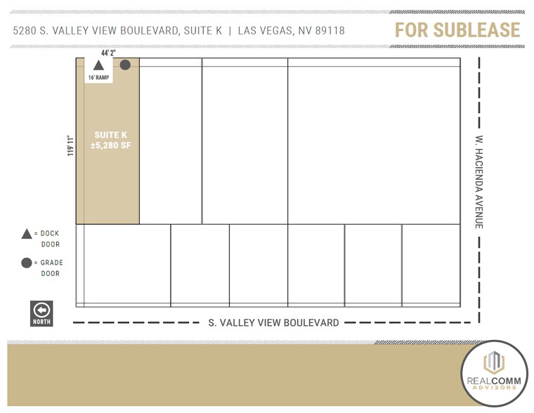 5280 S Valley View Blvd, Las Vegas, NV à louer - Plan de site – Image 3 sur 5