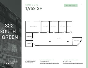 322 S Green St, Chicago, IL à louer Plan d’étage– Image 1 sur 10