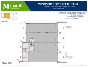 2601 N Rolling Rd, Windsor Mill, MD à louer Plan d’étage– Image 2 sur 2
