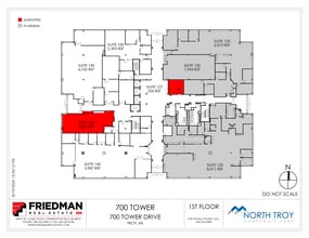 700 Tower Dr, Troy, MI à louer Plan d’étage– Image 2 sur 2