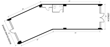 1730 Rhode Island Ave NW, Washington, DC à louer Plan d’étage– Image 1 sur 1