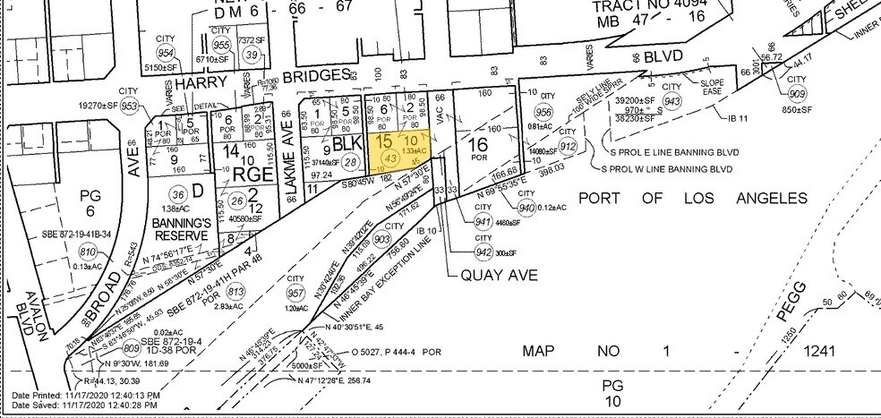 320 E Harry Bridges Blvd, Wilmington, CA à louer - Plan cadastral – Image 1 sur 2