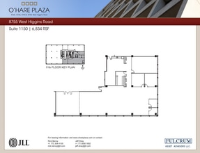 8725 W Higgins Rd, Chicago, IL à louer Plan d’étage– Image 1 sur 1