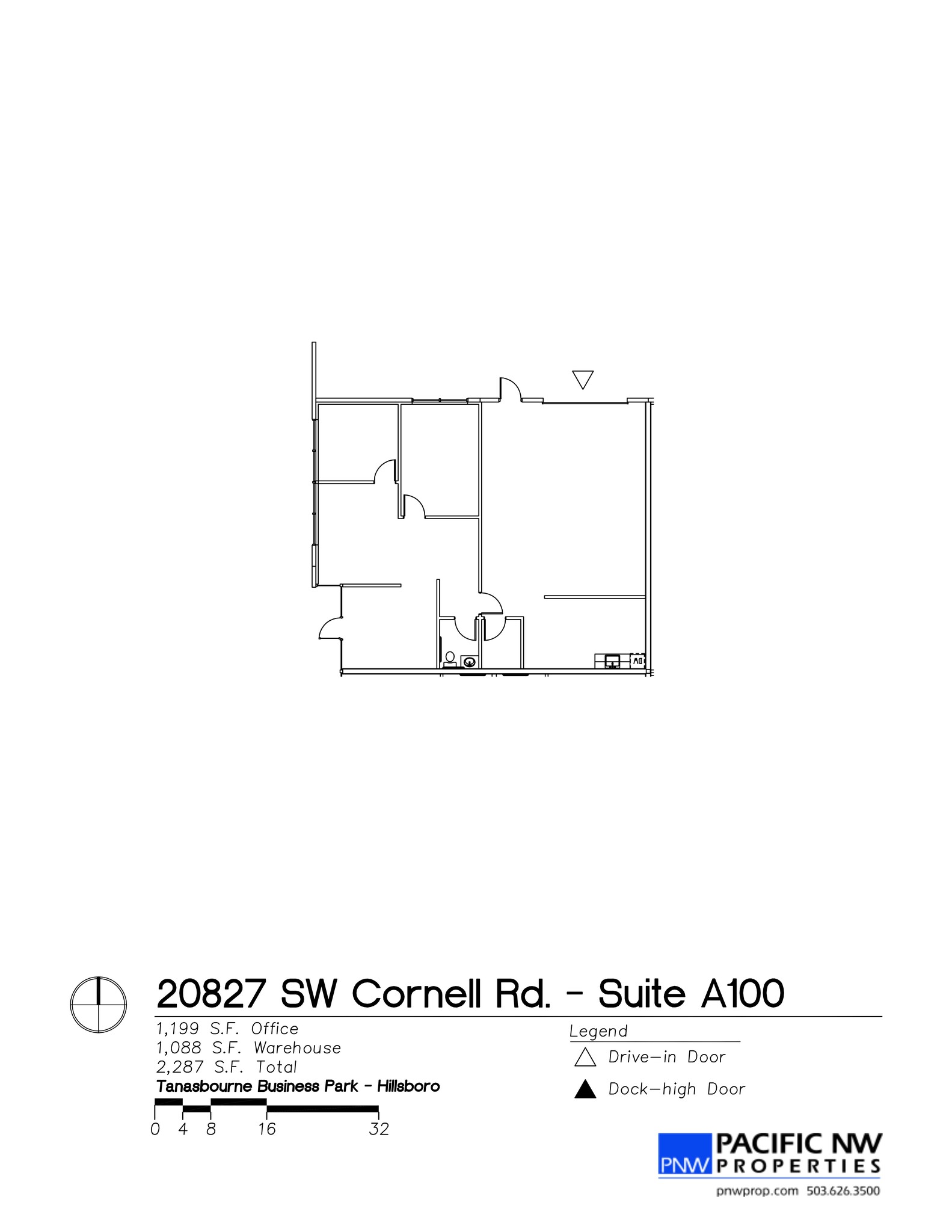 8427 NE Cornell Rd, Hillsboro, OR à louer Plan de site– Image 1 sur 1