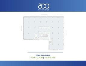 800 Third Ave, New York, NY à louer Plan d’étage– Image 2 sur 6