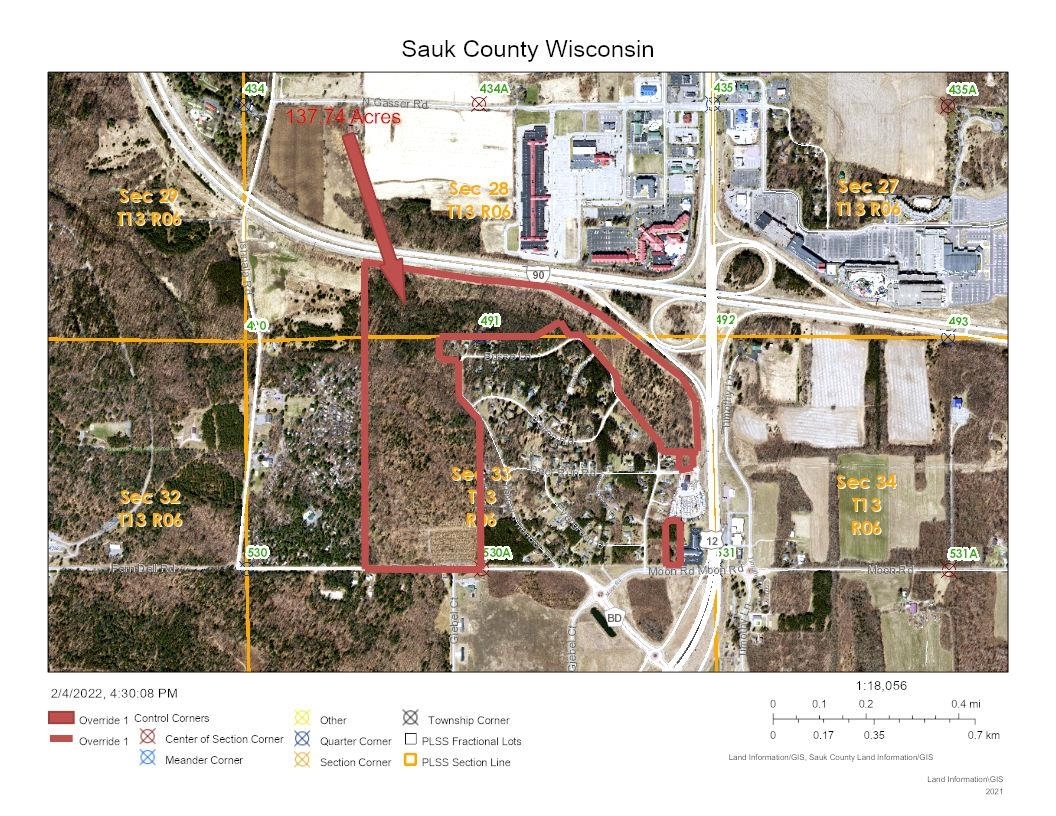 137.74 Acres Fern Dell Road, Wisconsin Dells, WI à vendre Photo de l’immeuble– Image 1 sur 4