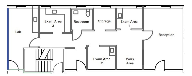 150 N Robertson Blvd, Beverly Hills, CA à louer Plan d’étage– Image 1 sur 2