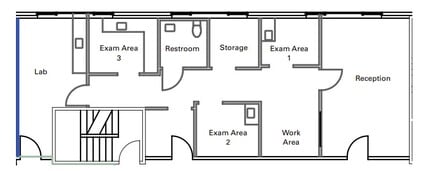 150 N Robertson Blvd, Beverly Hills, CA à louer Plan d’étage– Image 1 sur 2