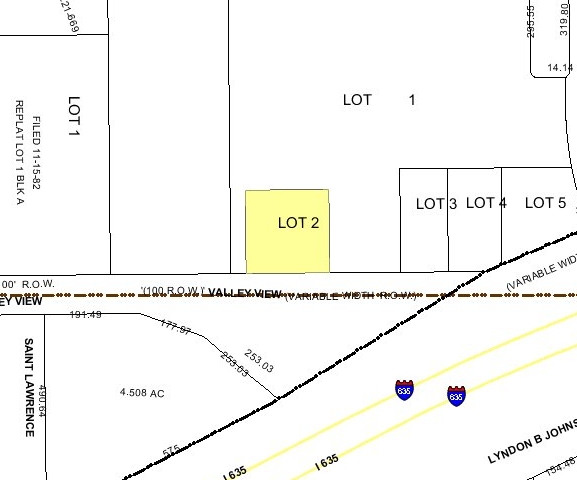 4141 Lyndon B Johnson Fwy, Farmers Branch, TX à louer - Plan cadastral – Image 2 sur 2