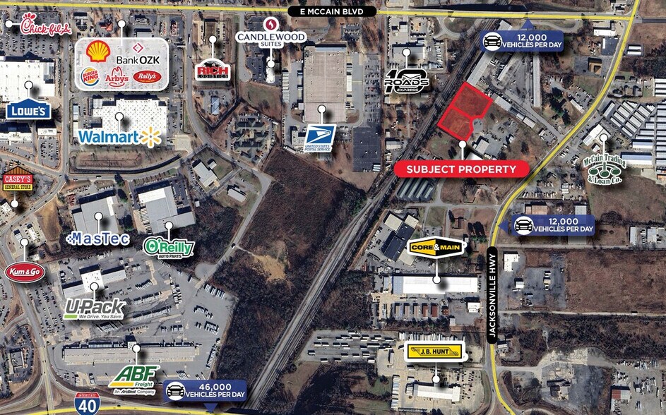 Industrial Center Dr, North Little Rock, AR à vendre - Aérien – Image 2 sur 2