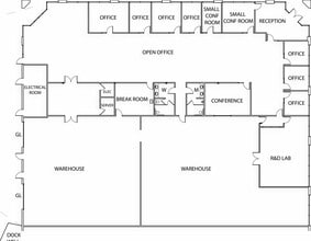 901-941 Cadillac Ct, Milpitas, CA à louer Plan d’étage– Image 1 sur 2