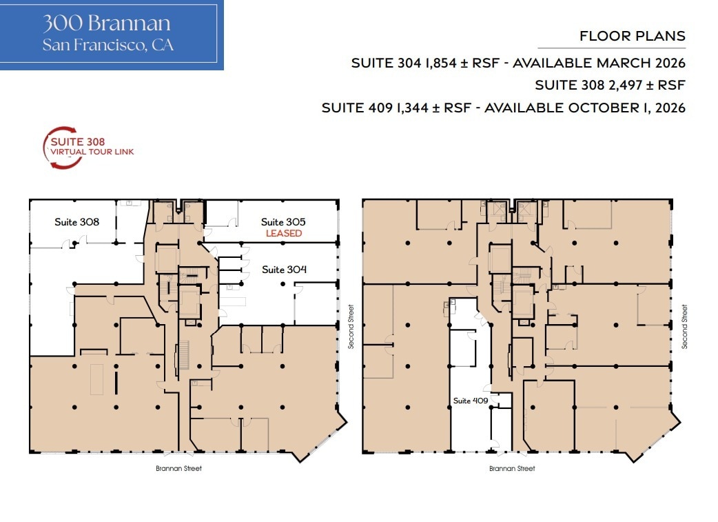 300 Brannan St, San Francisco, CA à louer Plan d’étage– Image 1 sur 1