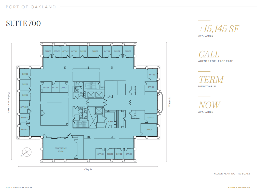 530 Water St, Oakland, CA à louer Plan d’étage– Image 1 sur 1