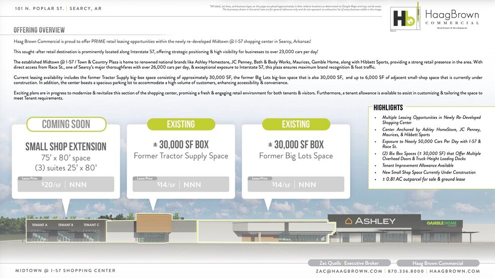 101 N Poplar St, Searcy, AR à louer - Photo de l’immeuble – Image 2 sur 8