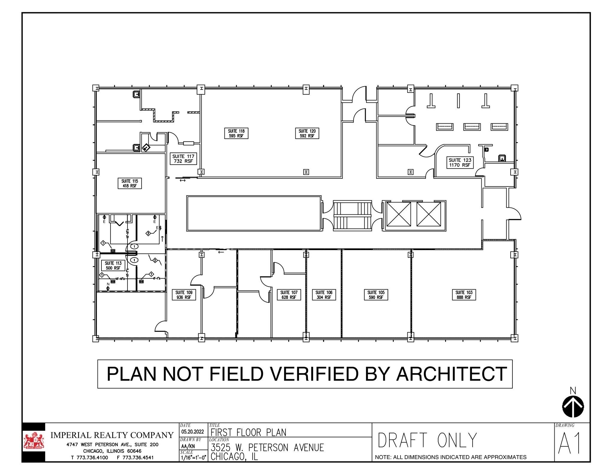 3525 W Peterson Ave, Chicago, IL à louer Plan de site– Image 1 sur 1