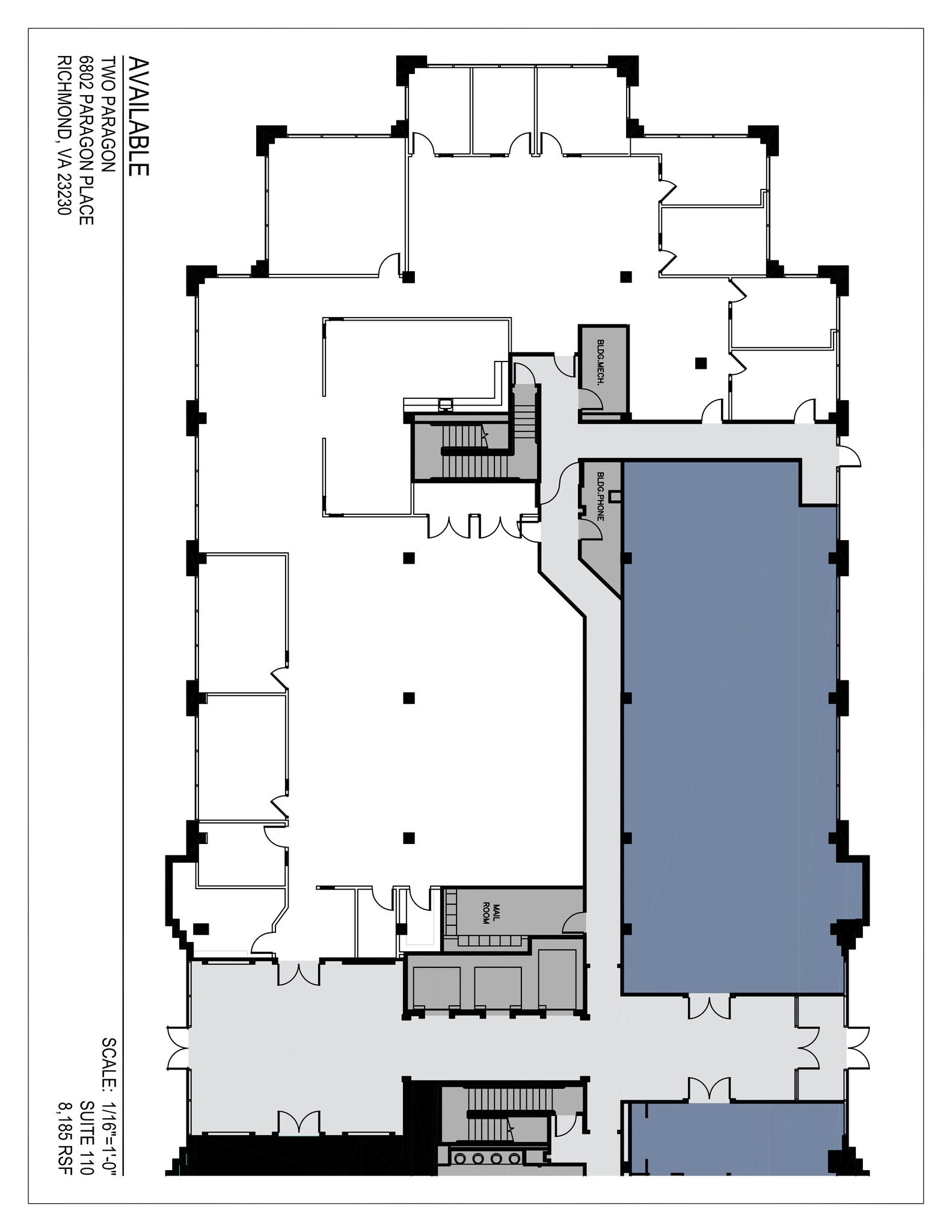 6802 Paragon Pl, Richmond, VA à louer Plan de site– Image 1 sur 1