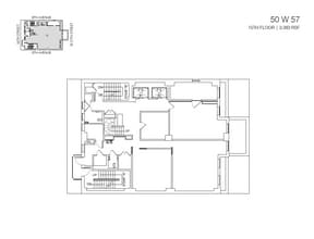 50 W 57th St, New York, NY à louer Plan d’étage– Image 1 sur 2